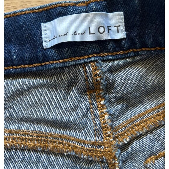 Loft Jeans Women’s 4 Pleated Baggy Wide Leg Straight Hippie BOHO Minimalist‎ - Picture 3 of 9